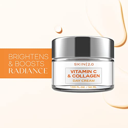 Skin 2.0 Facial Serum & Moisturizer Set - Retinol, Vitamin C, Hyaluronic Acid