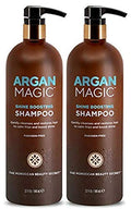 Argan Magic Shine Boosting Shampoo 32 Fl Oz Pack of 2 - Frizz Control & Shine