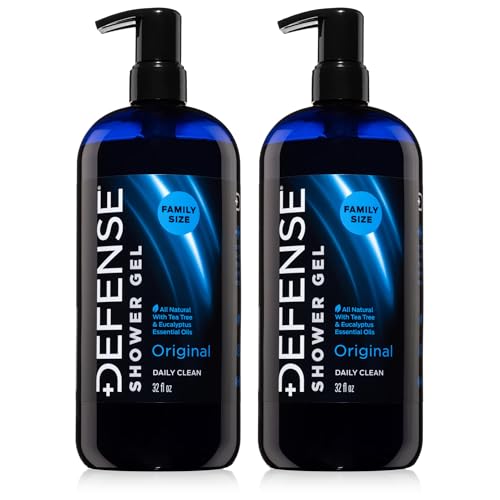 Defense Soap Tea Tree Body Wash 32oz All Natural Organic Shower Gel 2 Pack