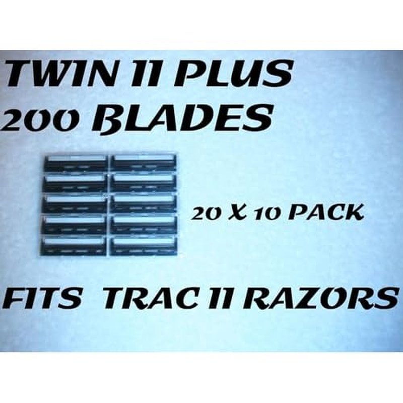 200 Twin Blade Razor Cartridges - Fit Trac 2 and Atra Razor Handles