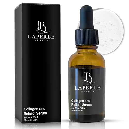 Collagen + Retinol Serum for face with Hyaluronic Acid 1 fl oz | Anti Aging, Reduce Fine Line & Wrinkles | Paraben Free and Cruelty-Free | Retinol Serum to Increase Skin Cells