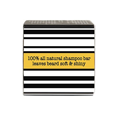 Natural Beard Shampoo & Face Body Wash with Wooden Soap Dish - Men's Grooming Kit