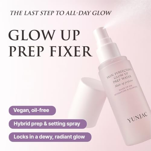 Skin Perfecting Glow Setting Spray - Hydrating Makeup Fixer with Vitamin B & Vegan Complex