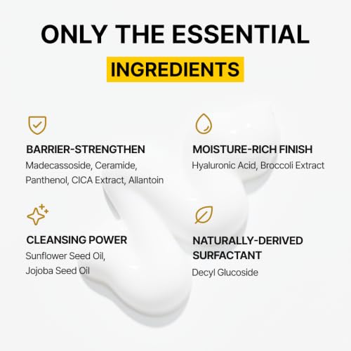 Creamy Milk Cleanser for Sensitive Skin - Barrier-Boosting Face Wash 10.14 Fl Oz