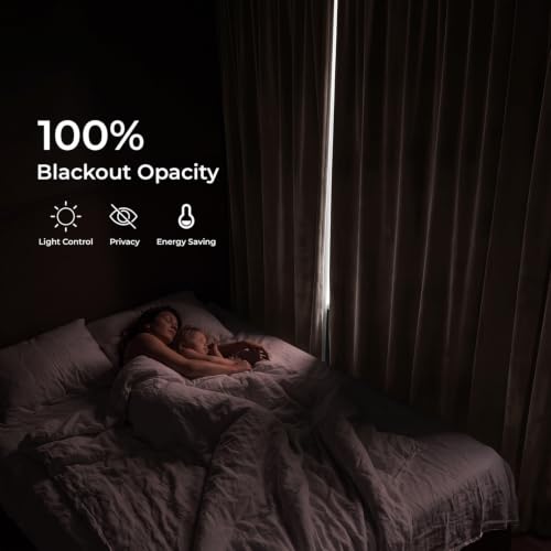 Velvet Thermal Blackout Curtains - Java / 100W x 108L - Insulated Bedroom & Living Room Panel