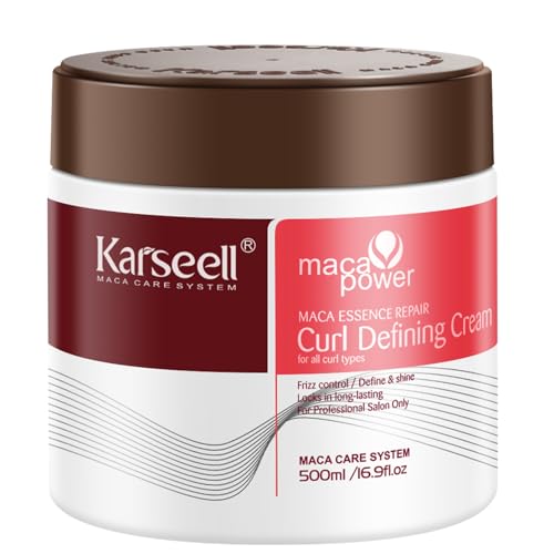 Karseell Curl Defining Cream 16.9 oz – Leave-In Styling for All Curl Types