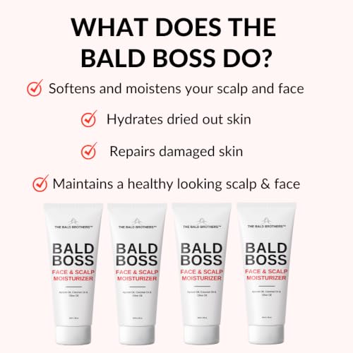 The Bald Brothers Bald Head Care Moisturizer 3 Oz 2-Pack - Vegan & Non-Greasy