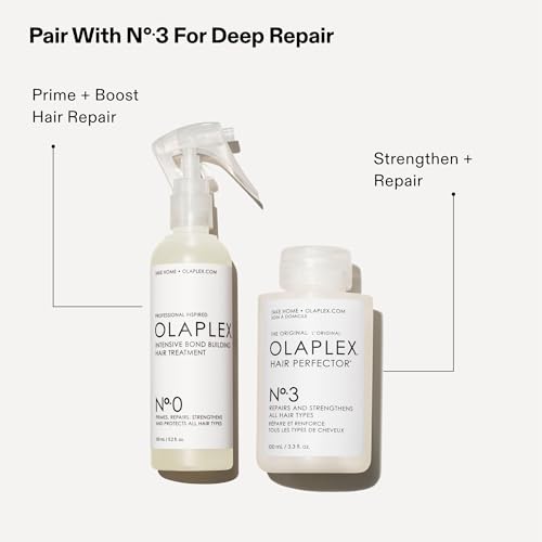 Olaplex N¨¬. 0 Intensive Bond Building Hair Treatment: Primes & Strengthens | Repairs & Protects Hair | For Coily, Curly, Straight, and Wavy, 155 mL / 5.2 Fl Oz