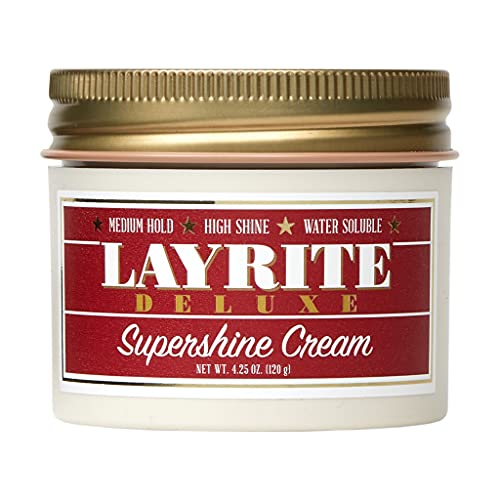 Layrite Supershine Cream Hair Styling Pomade 4.25oz High Shine & Hold