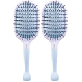Cricket Friction Free Paddle Hair Brush for Detangling and Styling Professional Anti-Static Hairbrush for Long Thick Curly Straight Wavy All Hair Types (Pack of 2)