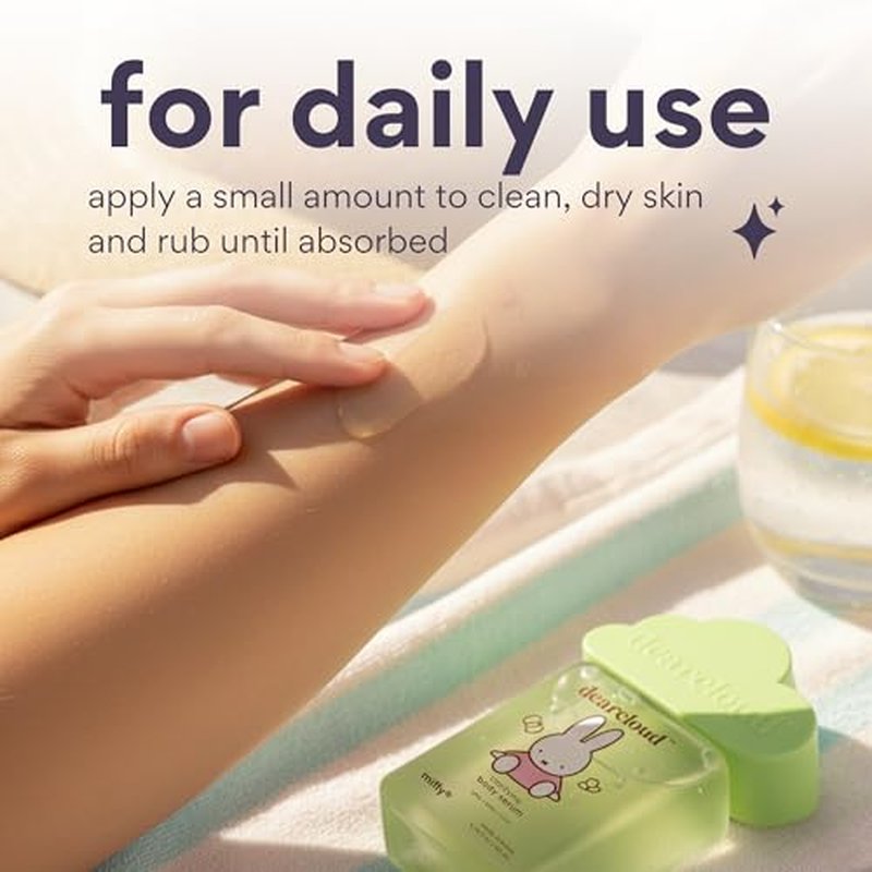 dearcloud Miffy Clarifying Body Serum ? Ultra Hydrating Serum with AHA/BHA/Cica ? Korean Skin Care Body Serum for Smooth, Clear Skin (5.24 fl oz)