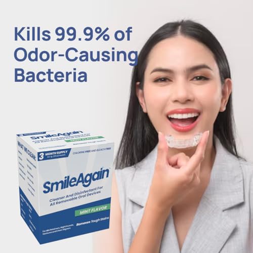 Smile Again Mint Retainer & Aligner Cleaner Crystals 3-Month Supply