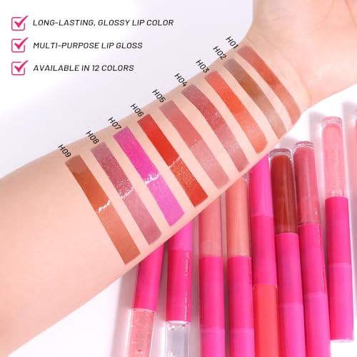 evpct ?Antique Rose Matte Liquid Lipstick Marker Pen Lip Liner Set with Glitter Lip Oil, 2in1 Lipgloss Lipstick Long Lasting Waterproof for Women, Longwear Lips Stain 24hr Original Smudge Proof labial