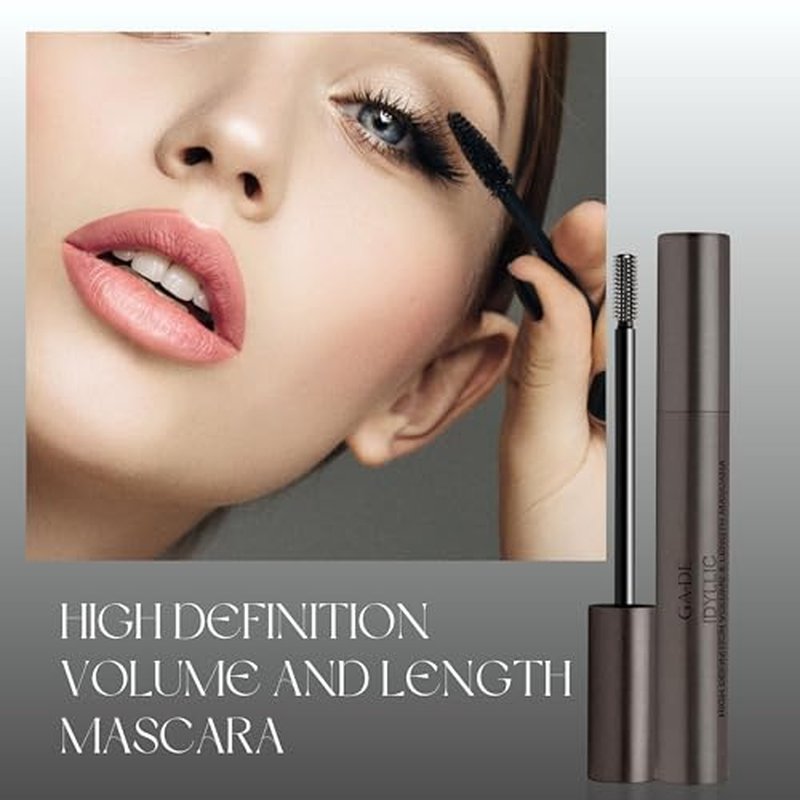 GA-DE Idyllic High Definition Volume and Length Mascara - Infused with Marine Algae, Grape Seed Extract, and Hydra-Mineral Complex - Black - 0.3 oz