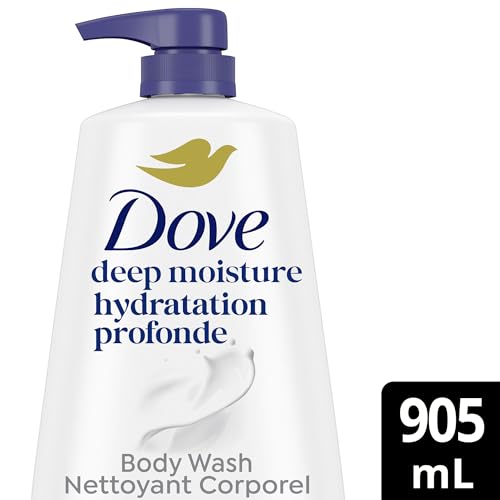 Dove Deep Moisture Body Wash with Pump 30.6 oz Pack of 3 - Nourishing Skin Care