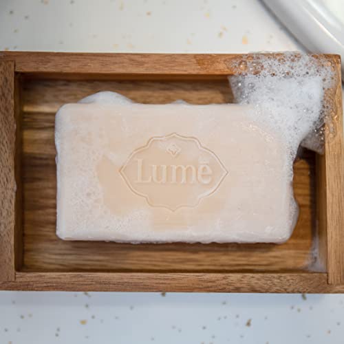 Lume Triple Milled Bar Soap - 5 oz, Pack of 4, Clean Tangerine Scent