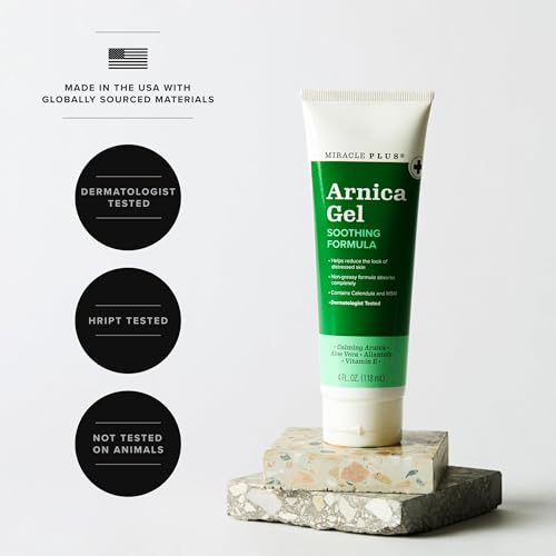 Arnica Bruise Gel - Natural Topical Recovery Gel with Vitamin K, 4 Fl Oz, 2-Pack