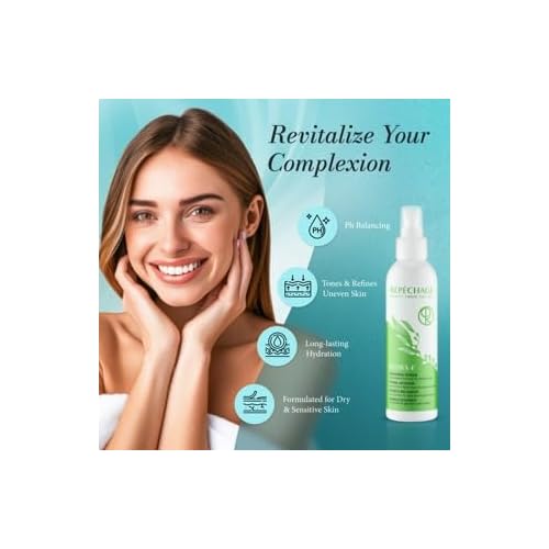 Repechage Hydra 4 Soothing Toner for Sensitive Skin ? Hydrating Witch Hazel Toner with Seaweed Extracts & Lactic Acid ? Alcohol-Free, Paraben-Free Refreshing Face Mist for Men & Women, 6 fl oz