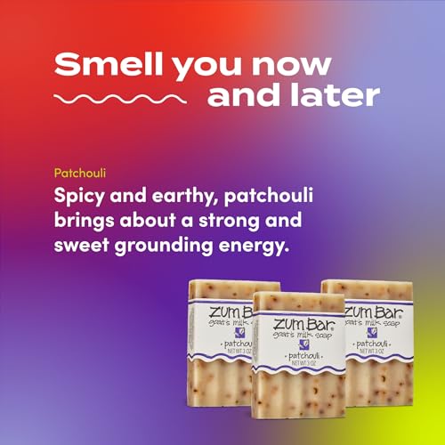 Zum Goat Milk Soap Bar Patchouli 3 oz Pack of 6 Natural Cruelty-Free