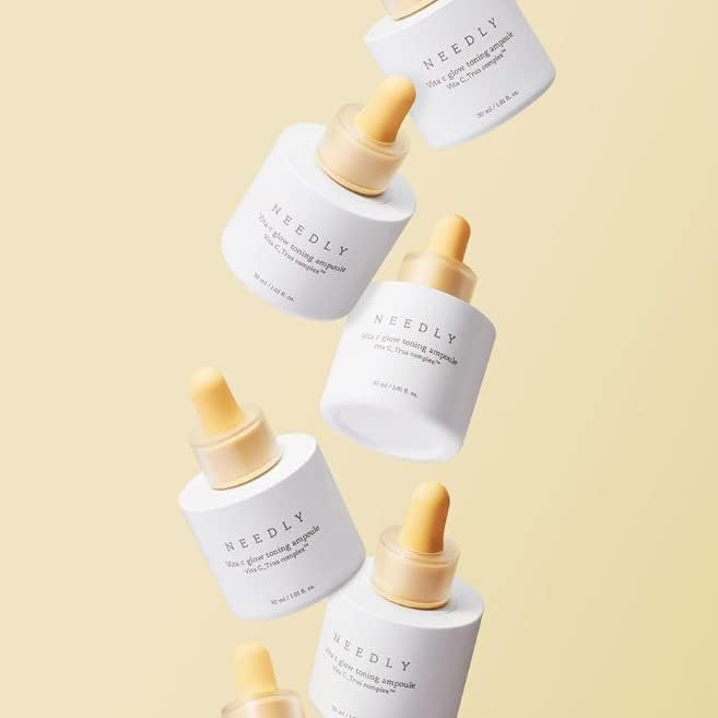 NEEDLY Vita C Glow Toning Ampoule - Brightening & Hydrating Skin Serum