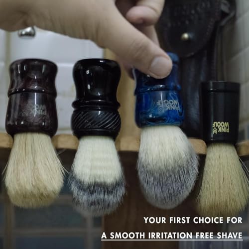 Luxury Shaving Brush for Men ? Dense Thick Knot, Premium Hair, Rich Lather for Cream & Soap, Traditional Wet Shaving Brush | BLUE MONSTER