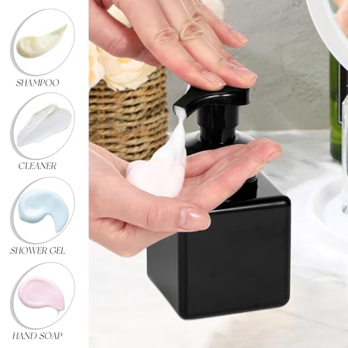 Black Foaming Soap Dispenser 8.5 oz Pack of 12 - Kitchen & Bathroom Bottles