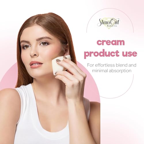 StansOut Beauty 4-Pack Makeup Sponges - Blending, Airbrushed Finish, Reusable & Latex-Free