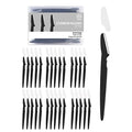 MoHern Dermaplaning Tool for Face, 30 Pcs Dermaplane Razor for Face, Multipurpose Face Razors for Women and Men, Black