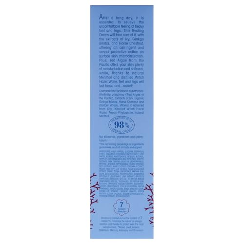 L'Erbolario Resting Body Cream for Feet & Legs - Nourishing Moisturizer with Ivy & Ginkgo, 4.2 oz