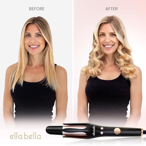 Automatic Rotating Curling Iron for Long Hair - Digital Temp Control
