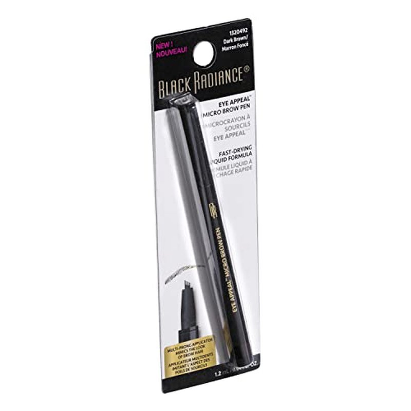 Black Radiance Eye Appeal¢â Micro Brow Pen Dark Brown (Pack of 2)