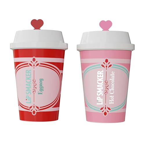 Lip Smacker Holiday Caf? Balm Trio, Moisturizing Lip Balm Set with Festive Flavors, Collectible Frappe Cup Design, Perfect Holiday Gift for Kids & Lip Balm Lovers (Pack of 2)
