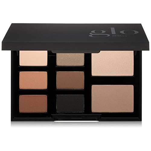 Glo Skin Beauty Shadow Palette | Eight Vibrant Mattes and Metallic Eye Shadows, (Elemental Eye)