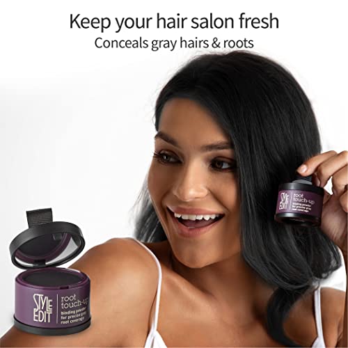 Style Edit Root Touch Up Powder for Black Hair Gray Coverage 1 Count