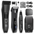 Men's 4-in-1 Beard Body Trimmer Groomer Kit Waterproof Black456
