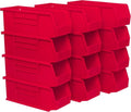 Akro-Mils AkroBins 30224 Red Plastic Storage Bin, 11 x 4 x 4, 12-Pack