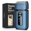 Brightup Blue Foil Shaver for Men - Electric Razor with Close Shaving & Trimmer