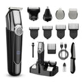 SilkGlow Beard Trimmer 5-in-1 Waterproof Electric Razor - Black (Variation: Black)