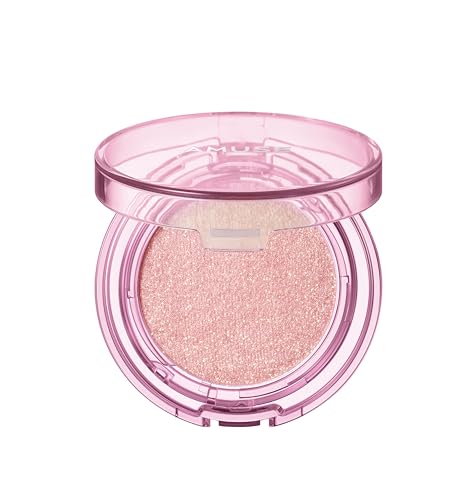 Amuse Seoul Pink Diamond Face Highlighter - Jelly Powder Glow for Radiant Skin
