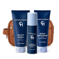 Comme Homme Bald Head Care Kit with Wash, Exfoliator, Moisturizer, & Bag