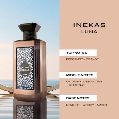Men's Eau De Parfum 100ml Zimaya Inekas Luna Pour Homme - Woody Amber Scent