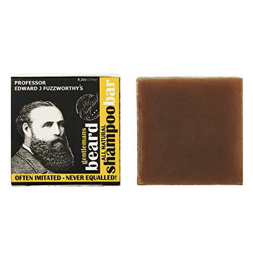 Natural Beard Shampoo & Face Body Wash with Wooden Soap Dish - Men's Grooming Kit