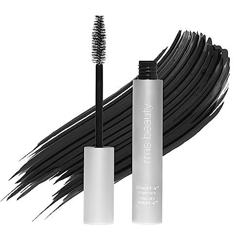 RMS Beauty Straight Up Volumizing Peptide Mascara ? Clean, Long-Wearing Black Mascara ? 12-Hour Lift & Volume ? Smudge-Free & Flake-Free ? Ophthalmologist Tested ? 0.34 oz