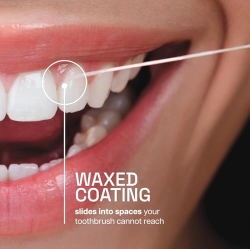 Reach Waxed Dental Floss Mint 200 Yards - Pack of 5 for Strong, Comfortable Cleaning