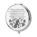 KEYCHIN Sleeping Princess Pocket Mirror Aurora Princess Fans Gifts You are Braver Stronger Smarter Than You Think Compact Makeup Mirror for Women Girls Teenagers (Sleeping Princess Mirror-S)