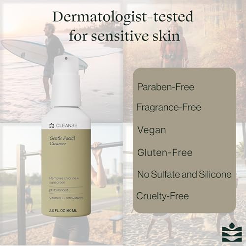 Gentle Facial Cleanser for Athletes - Hydrating Face Wash for Post-Workout Skin