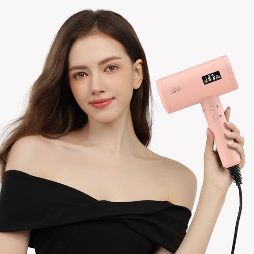 Pink High Speed Hair Dryer with Diffuser Comb 2000W - Salon Professional, 110V
