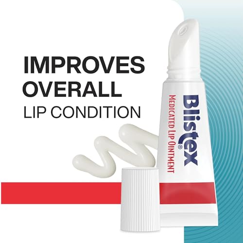 Medicated Lip Ointment Pack of 12 - Relieves Cold Sores & Chapped Lips, 0.21 Oz