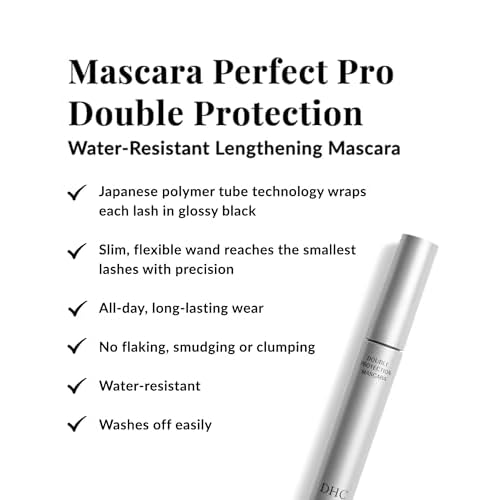 DHC Mascara Perfect Pro Double Protection 0.17 oz. Net wt. and Blotting Paper 2 pack (100 sheets x 2)