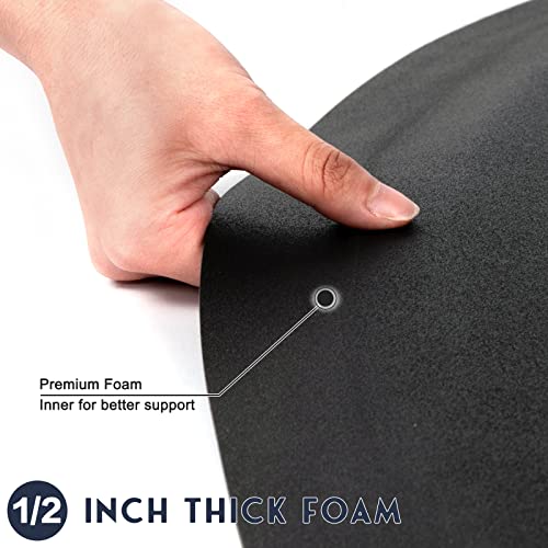 3' x 5' 1/2 Inch Thick Anti-Fatigue Salon Mat for Hairstylist Standing - Square Base, Waterproof Cushioning